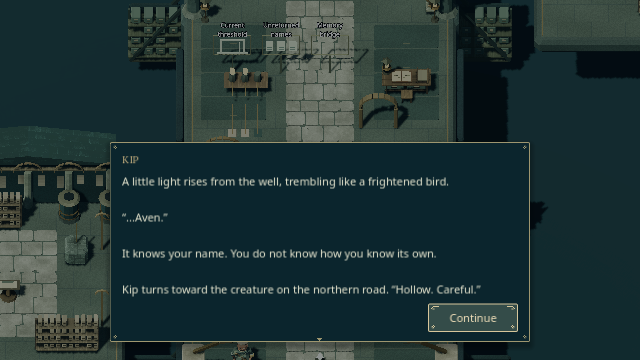 Dialogue in current game